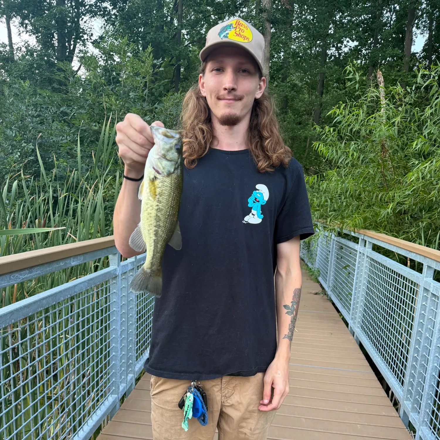 Largemouth bass caught on Fishbrain