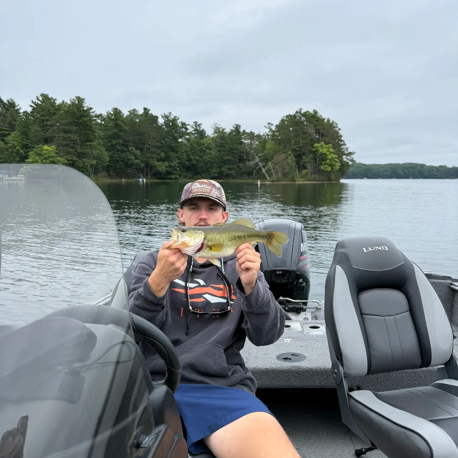 Largemouth bass caught on Fishbrain