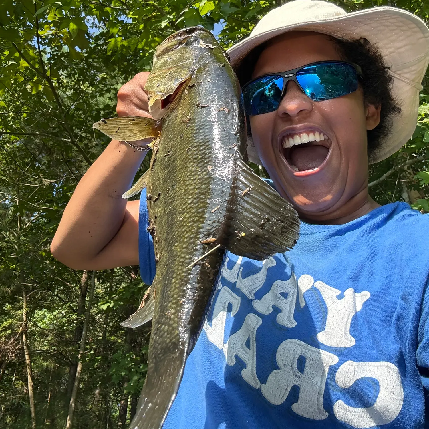 Largemouth bass caught on Fishbrain