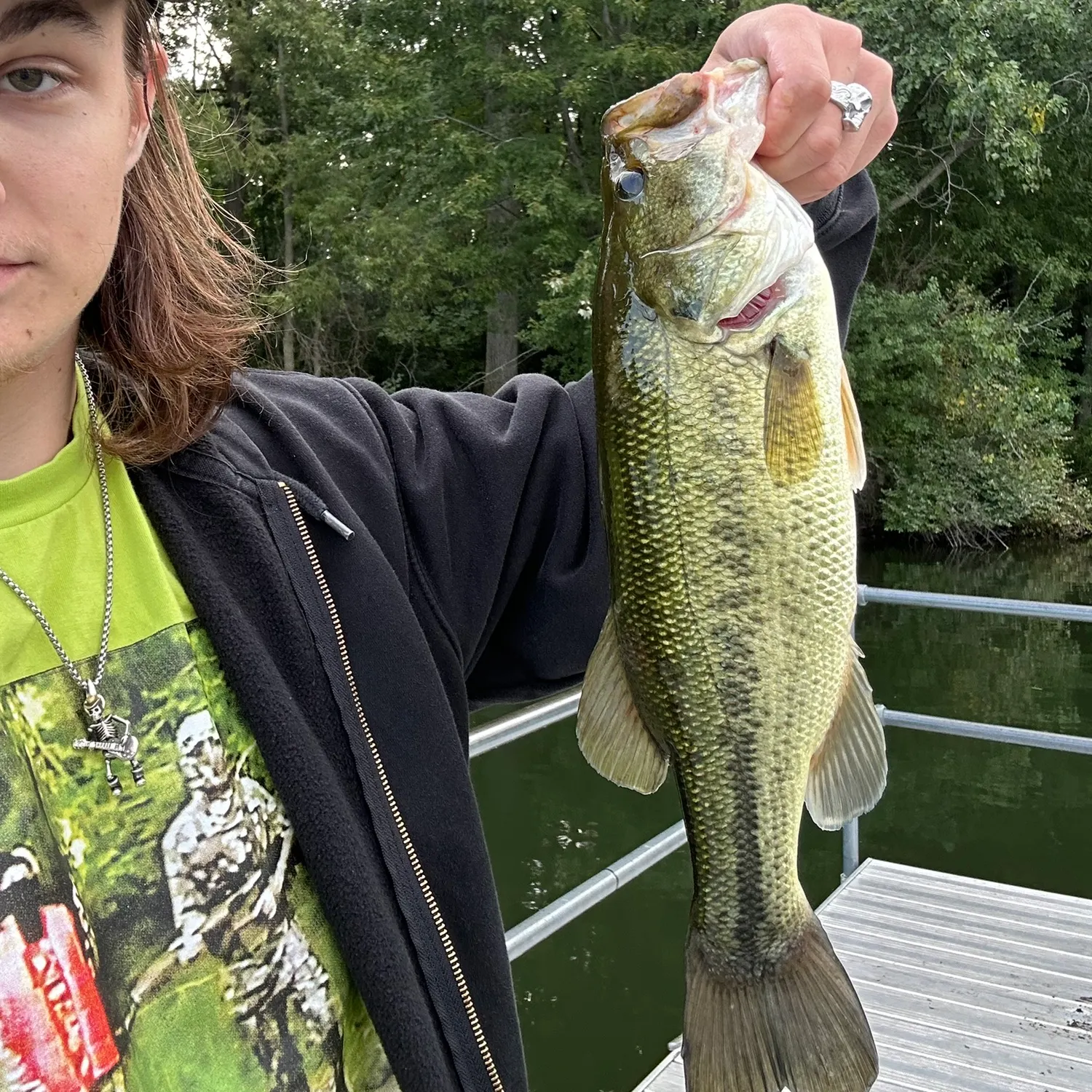 Largemouth bass caught on Fishbrain