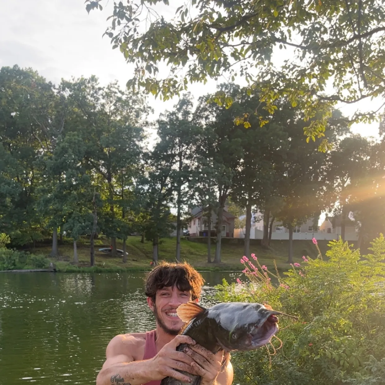 Channel catfish caught on Fishbrain