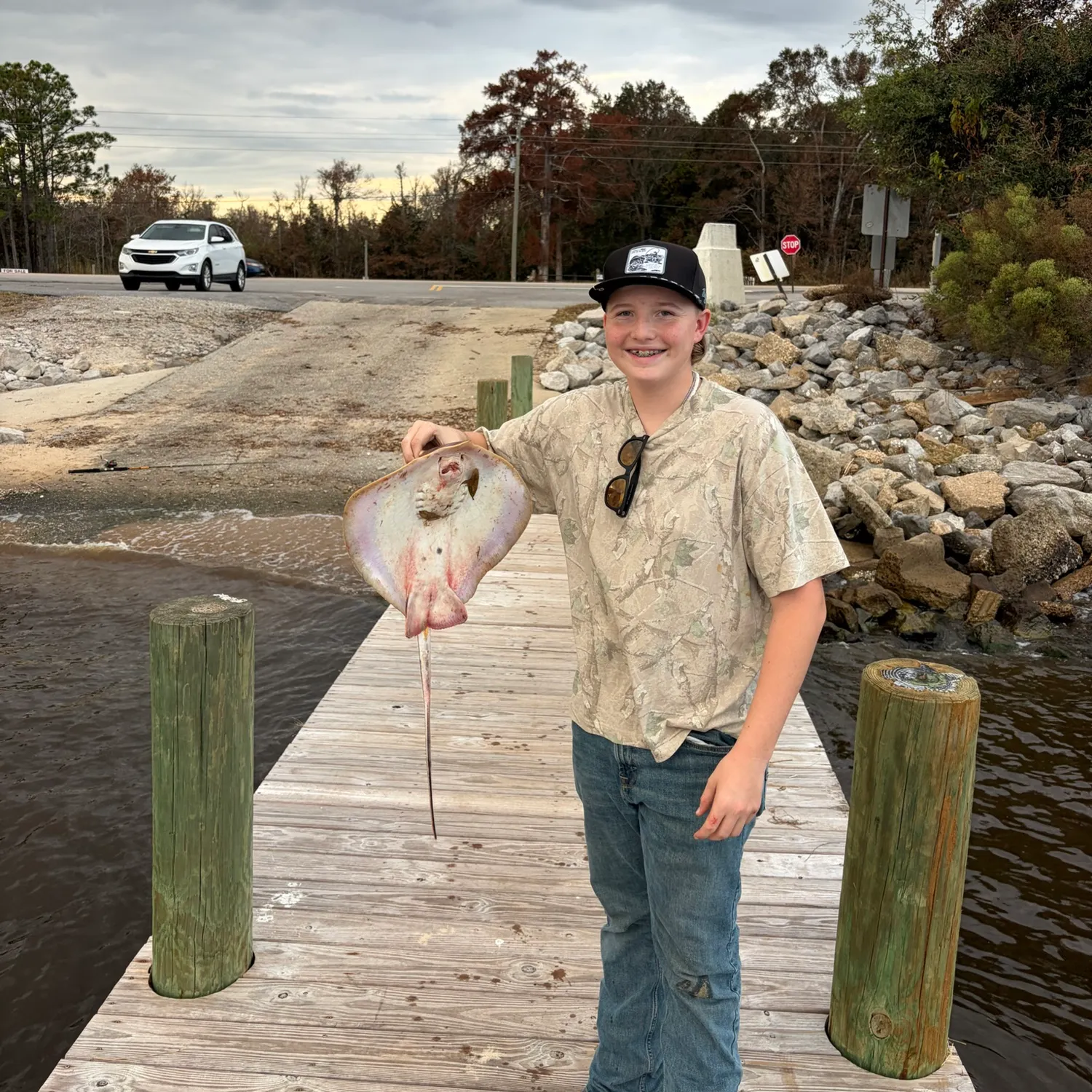 Atlantic stingray caught on Fishbrain