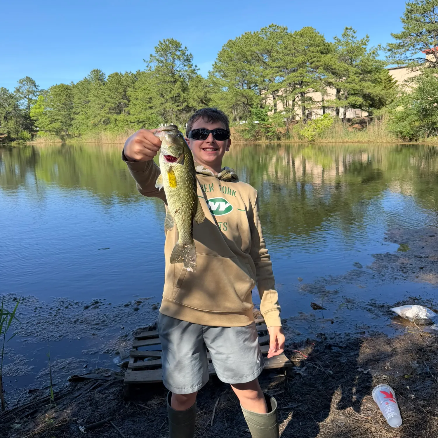 Largemouth bass caught on Fishbrain