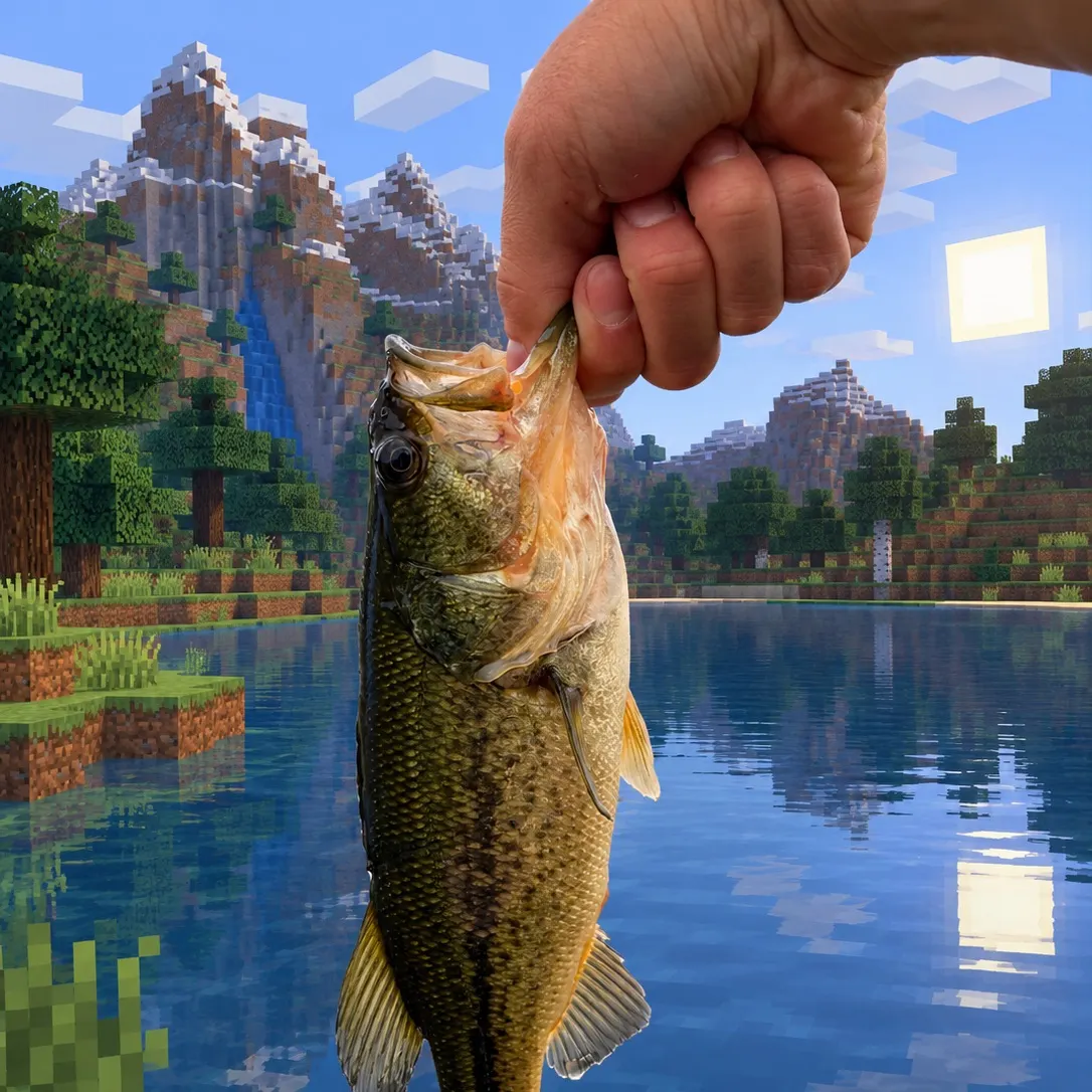Largemouth bass caught on Fishbrain