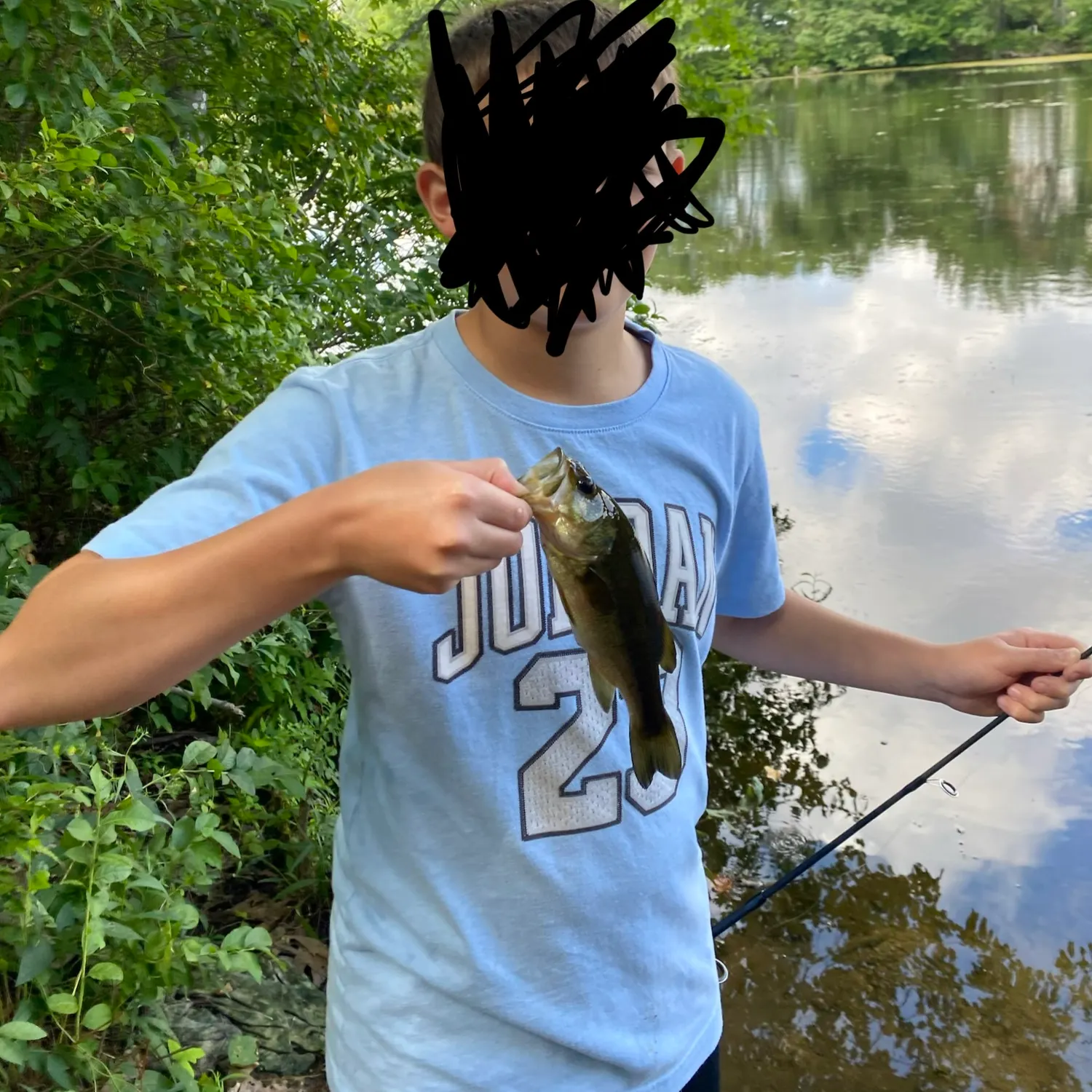 Largemouth bass caught on Fishbrain