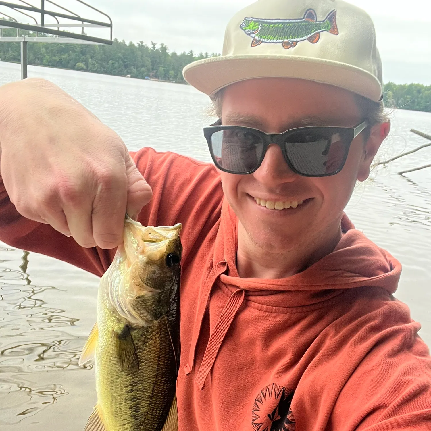 Largemouth bass caught on Fishbrain