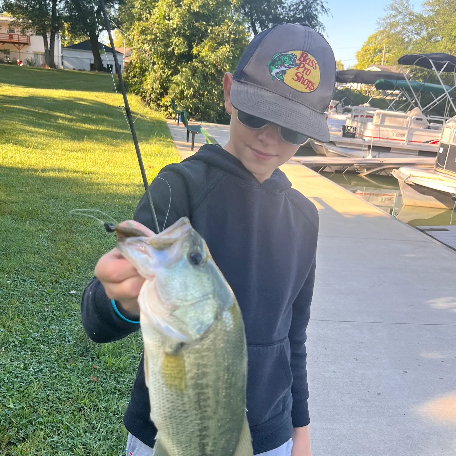 Largemouth bass caught on Fishbrain