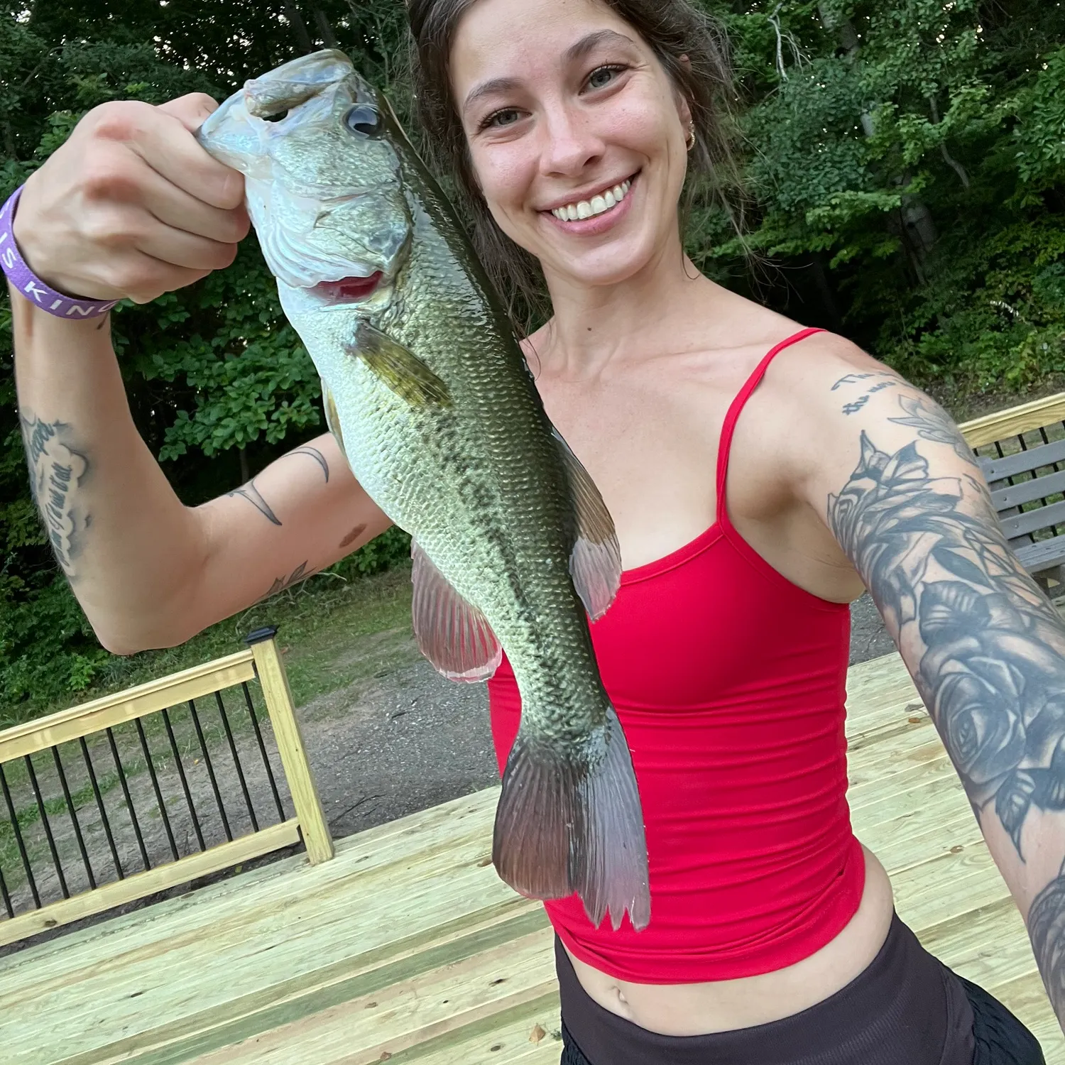 Largemouth bass caught on Fishbrain