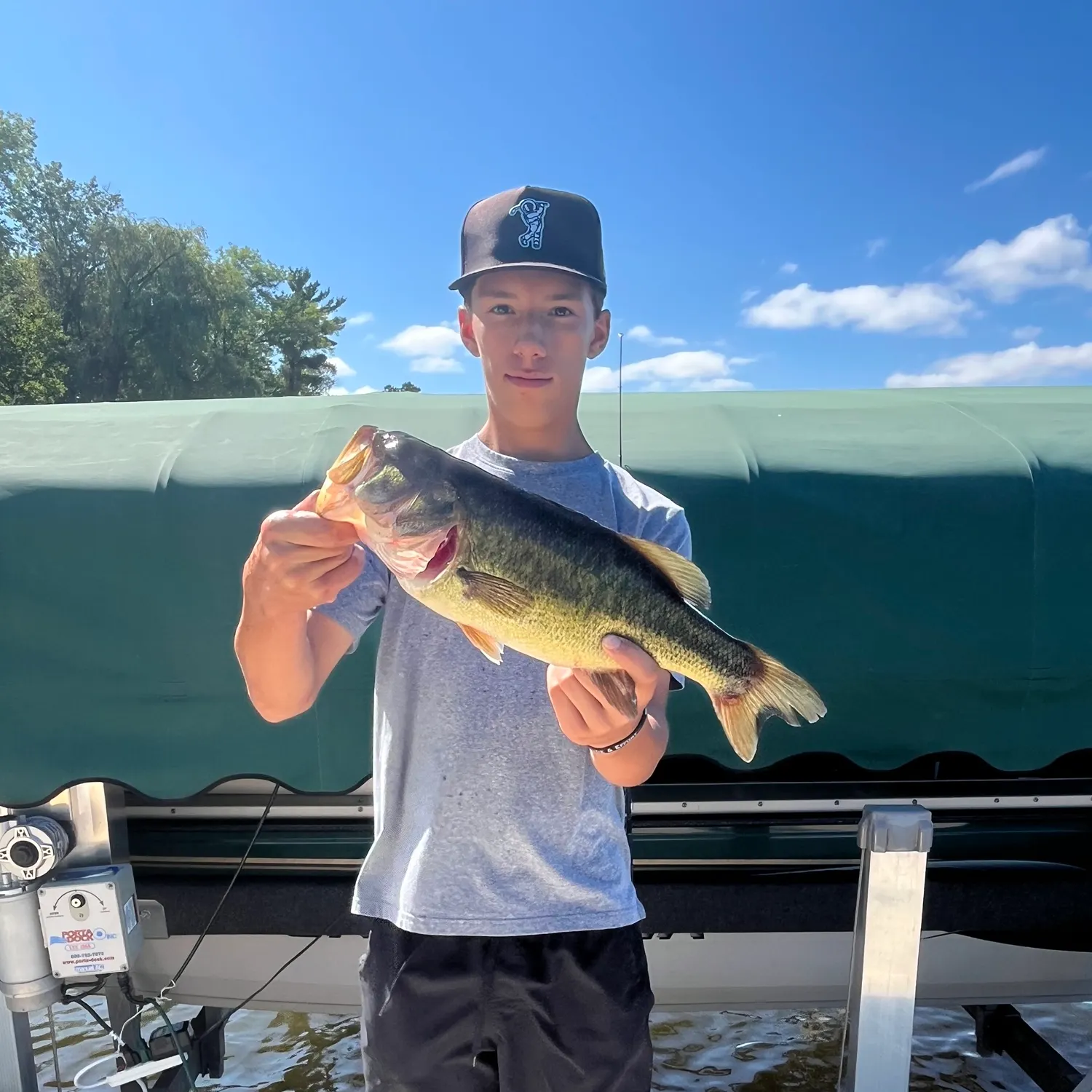 Largemouth bass caught on Fishbrain