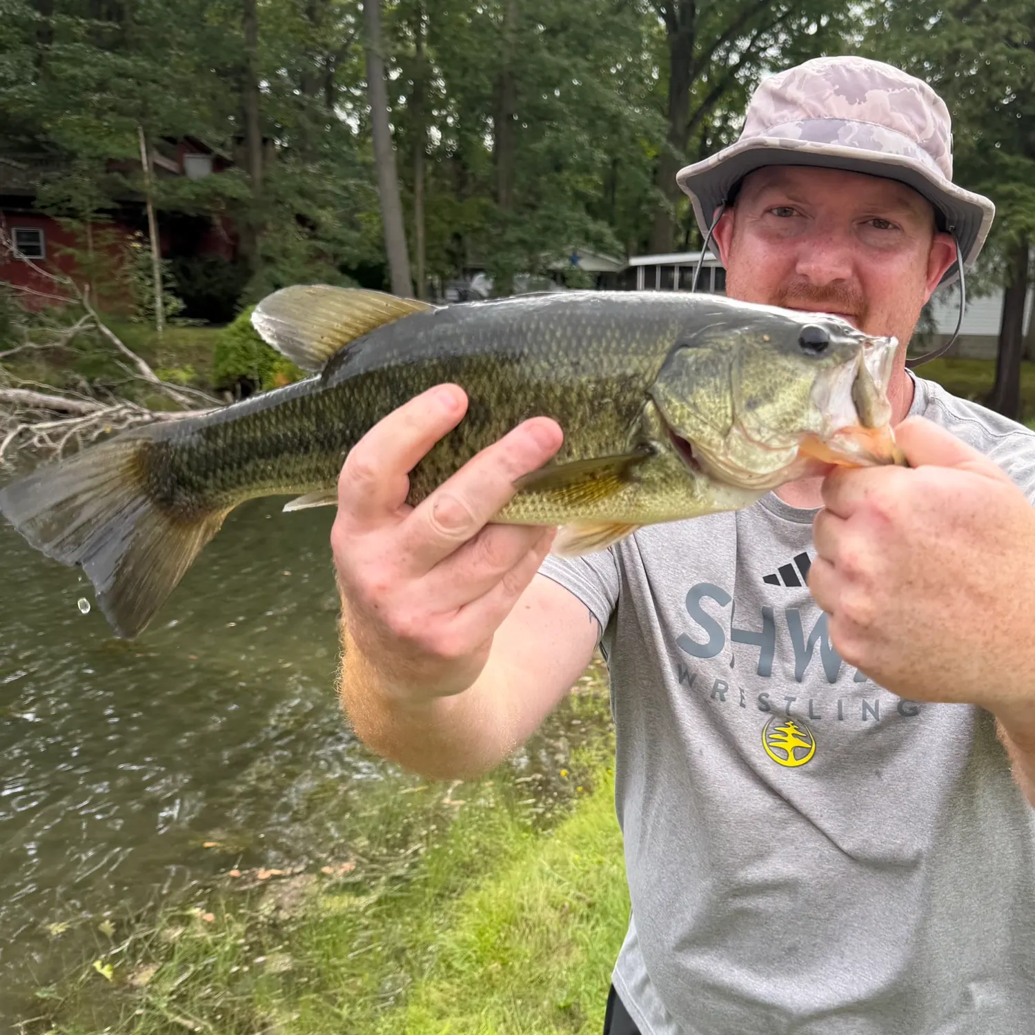 Largemouth bass caught on Fishbrain