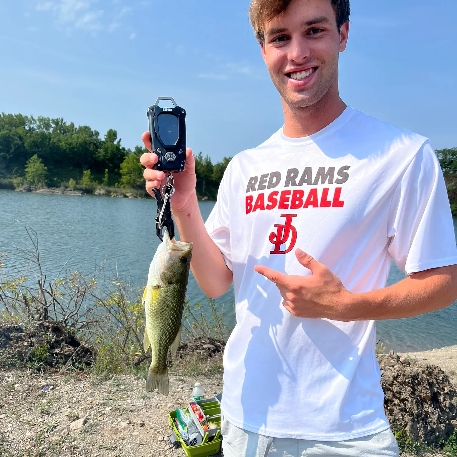 Largemouth bass caught on Fishbrain
