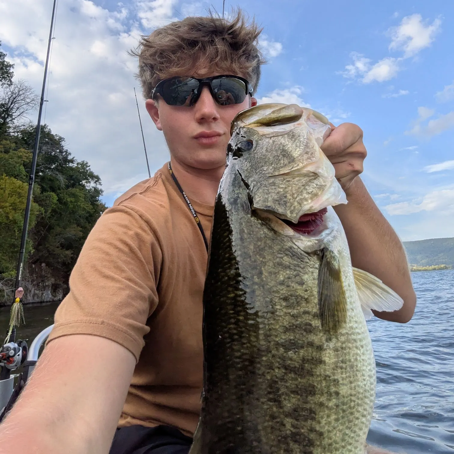 Largemouth bass caught on Fishbrain