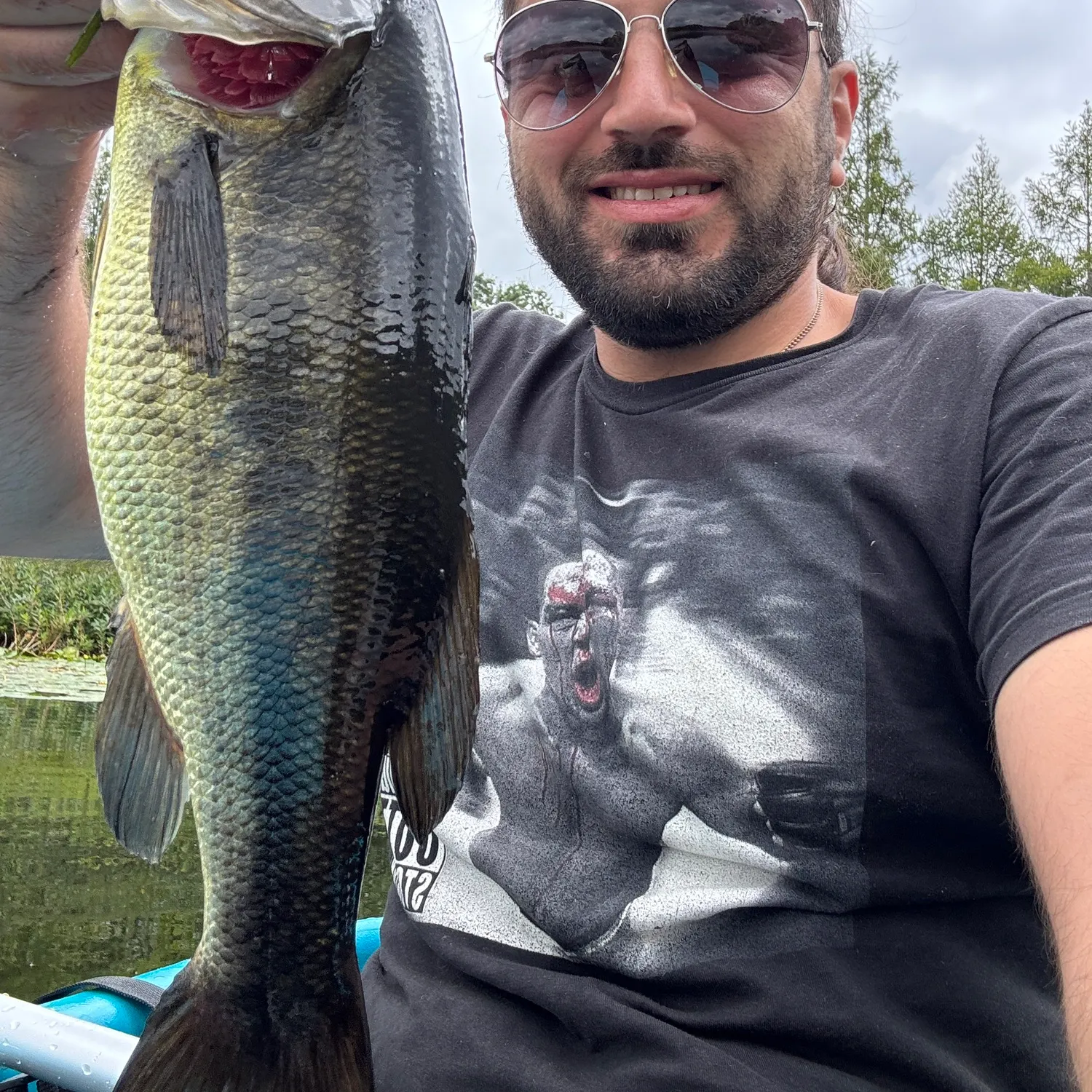 Largemouth bass caught on Fishbrain