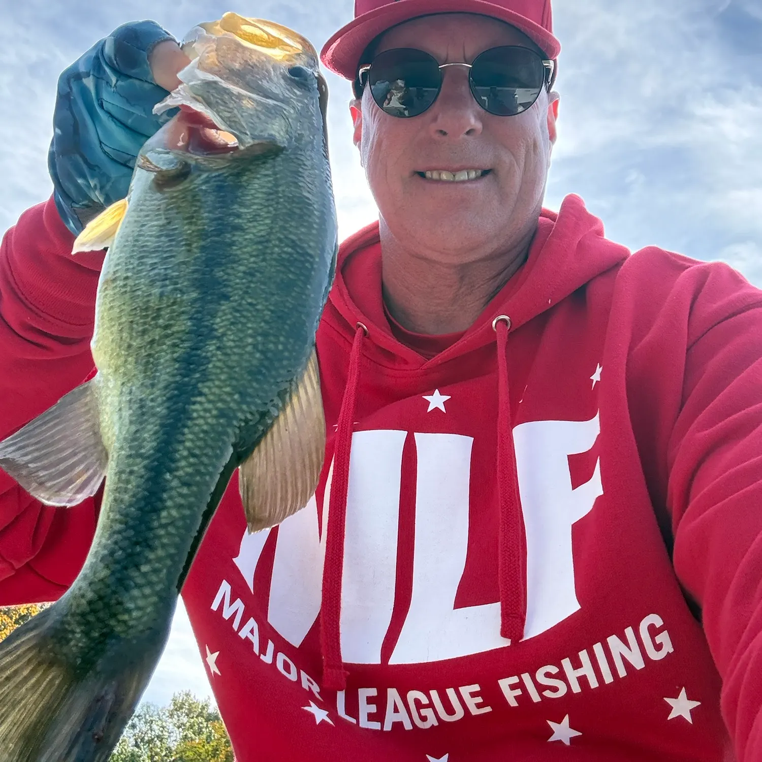 Largemouth bass caught on Fishbrain