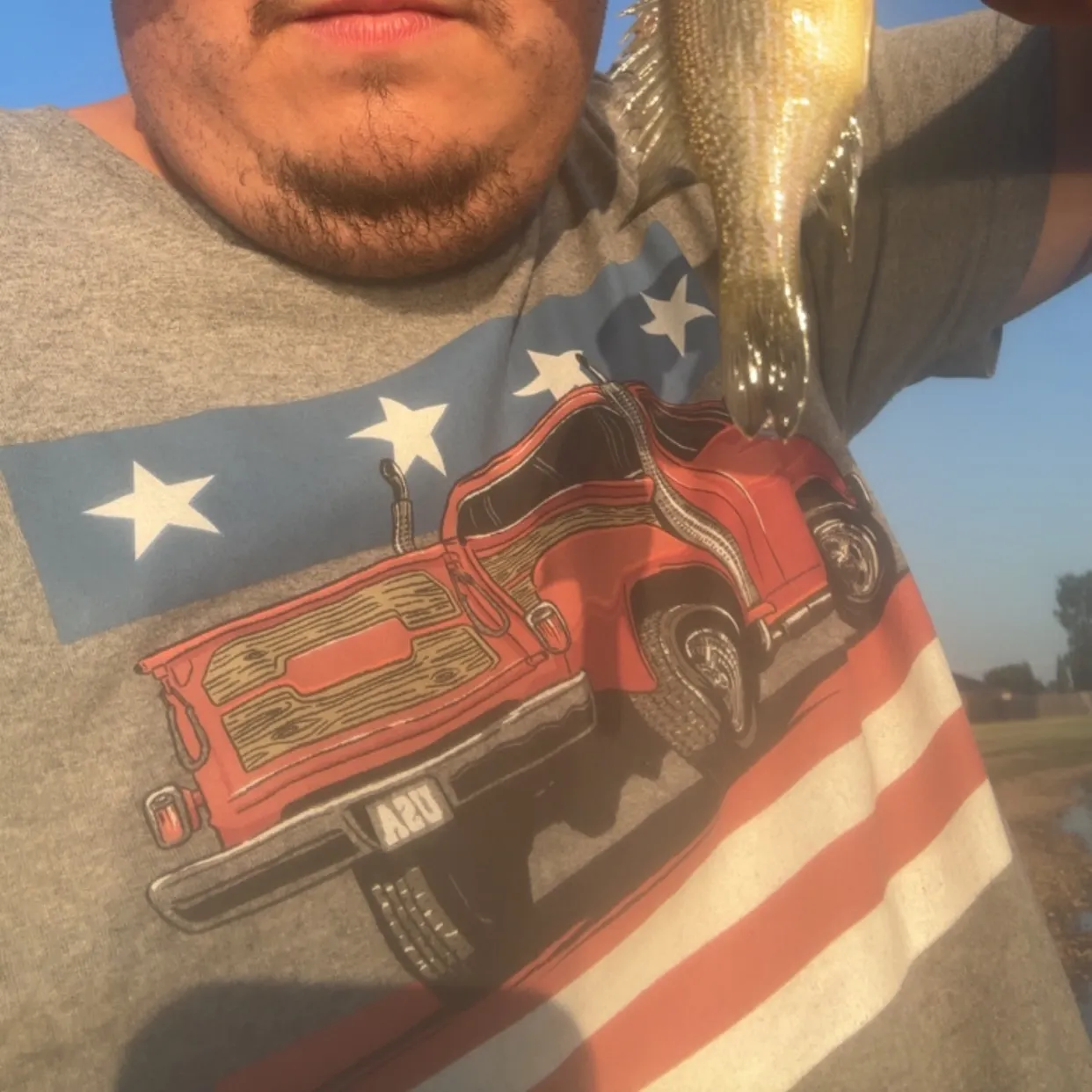 Green sunfish caught on Fishbrain