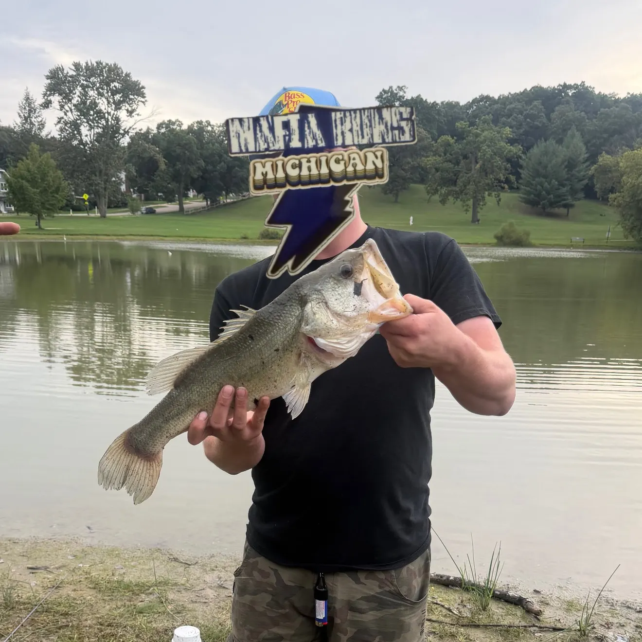 Largemouth bass caught on Fishbrain