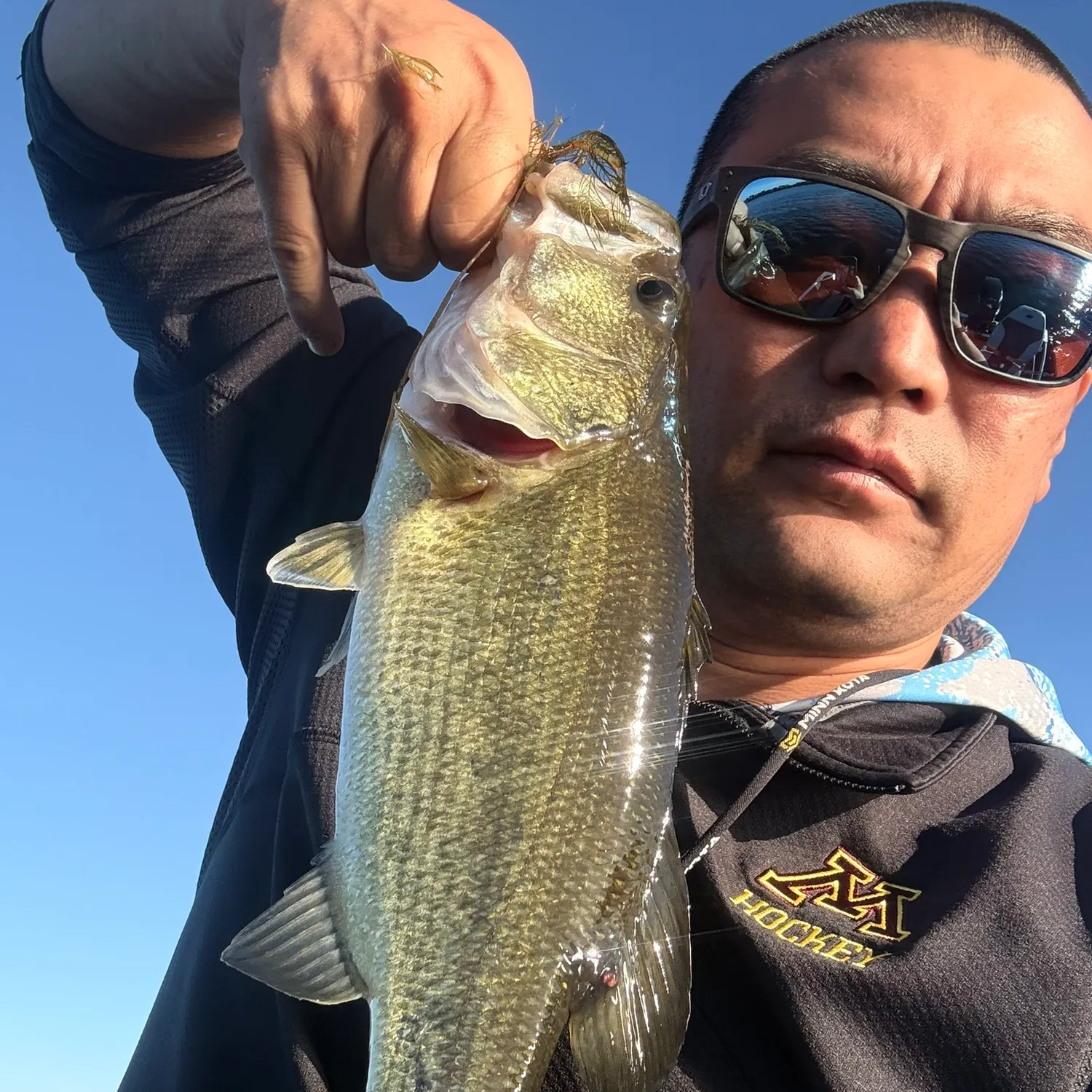 Largemouth bass caught on Fishbrain