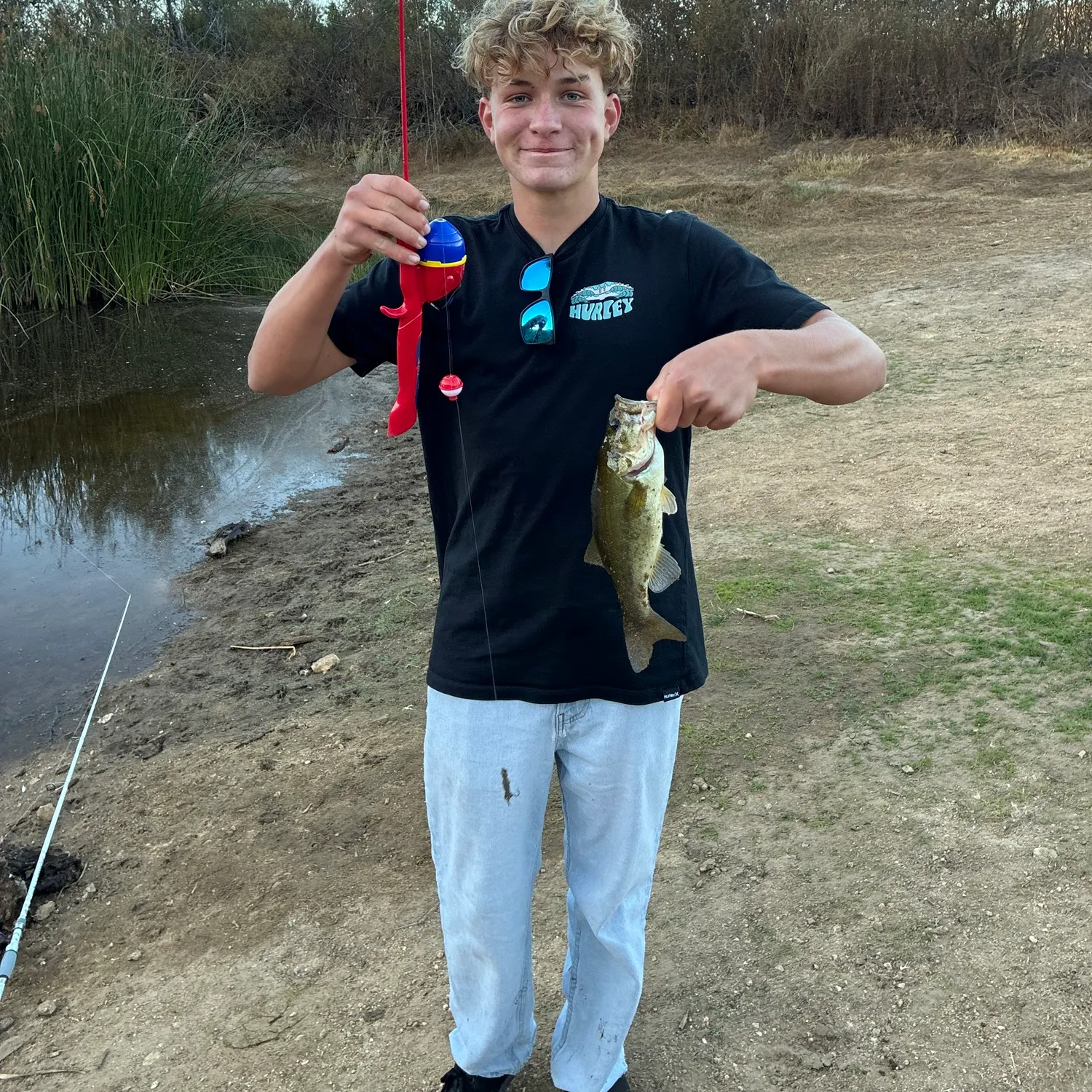Largemouth bass caught on Fishbrain