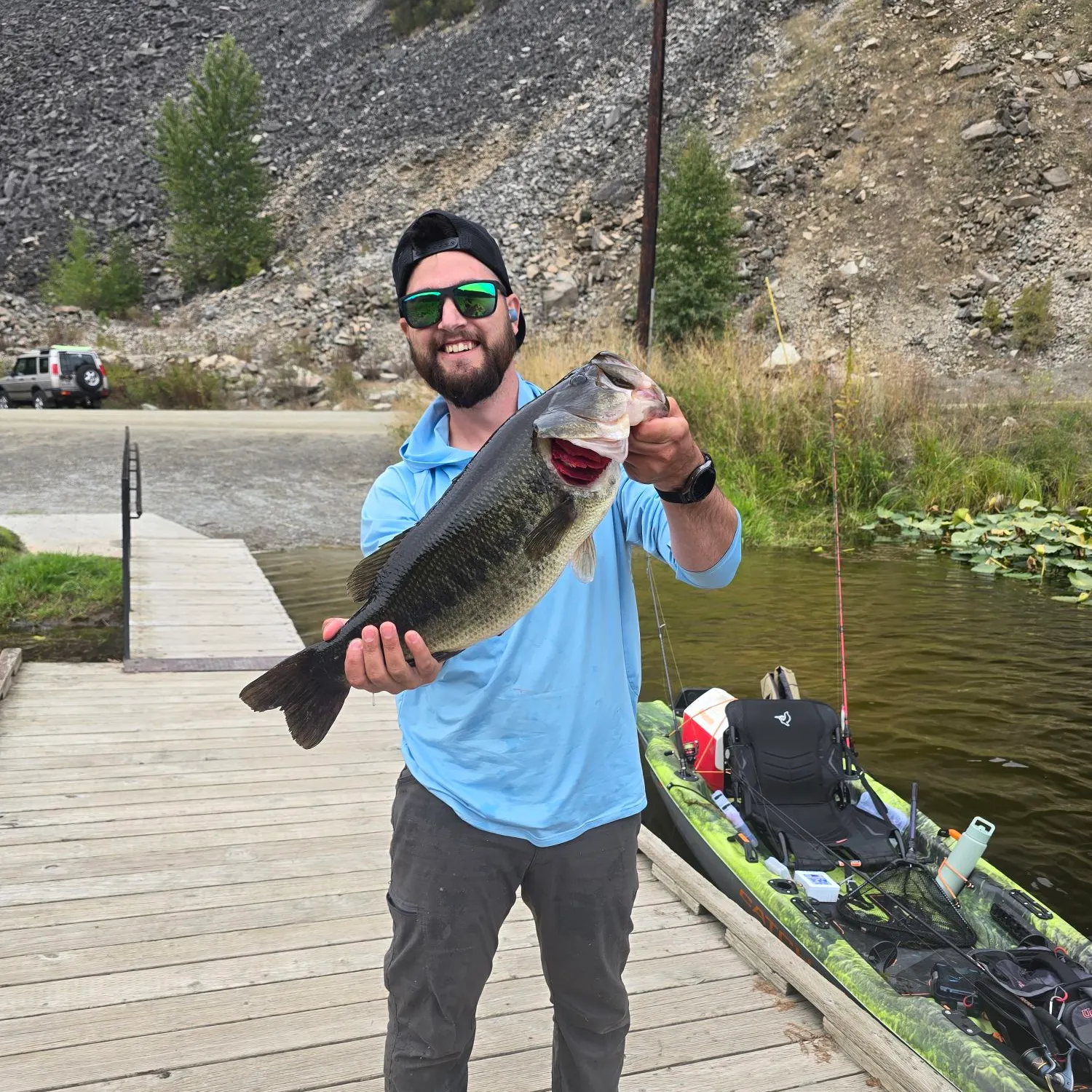 Largemouth bass caught on Fishbrain