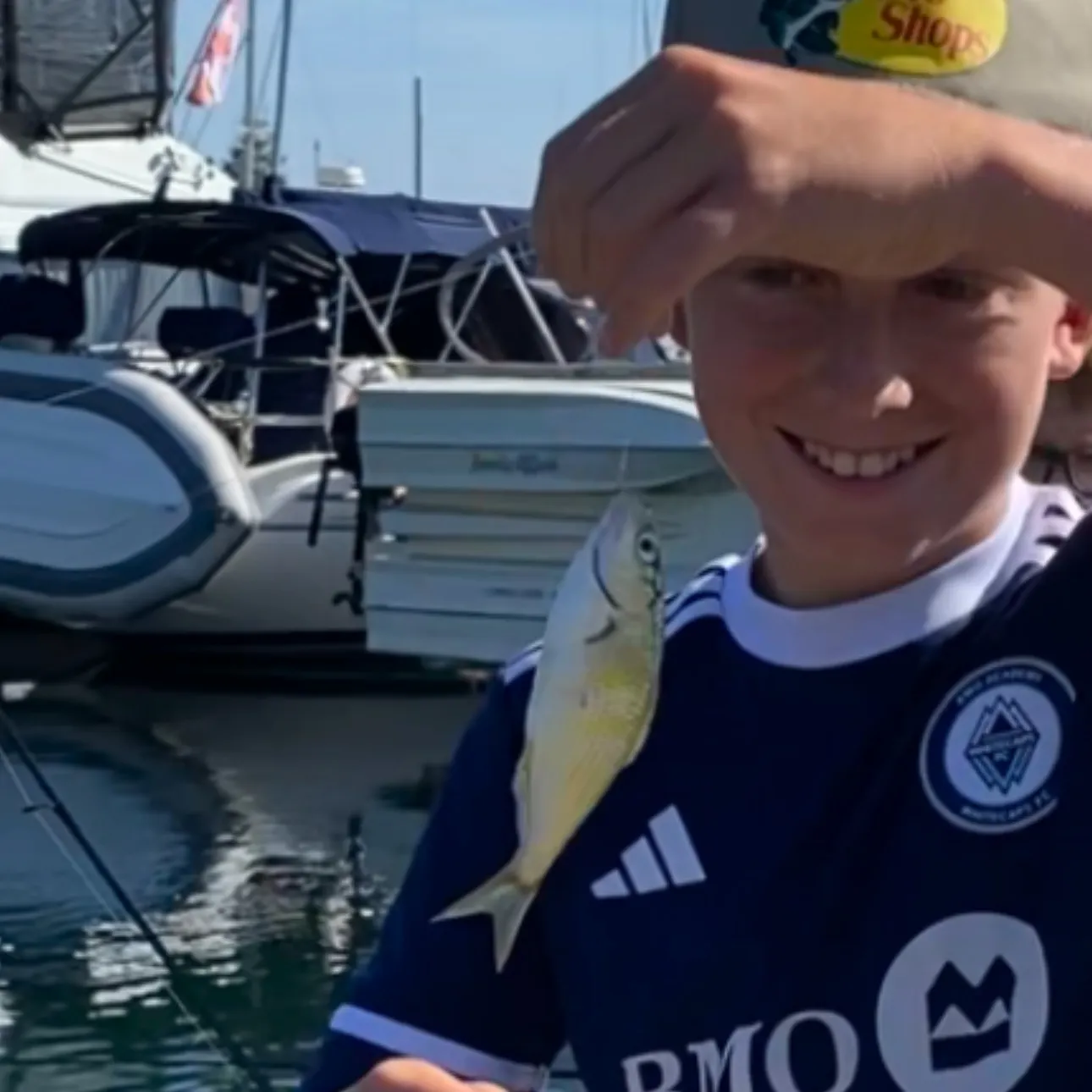 Shiner perch caught on Fishbrain