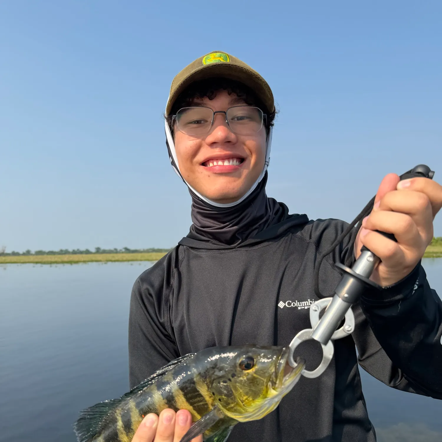 Blue peacock bass caught on Fishbrain