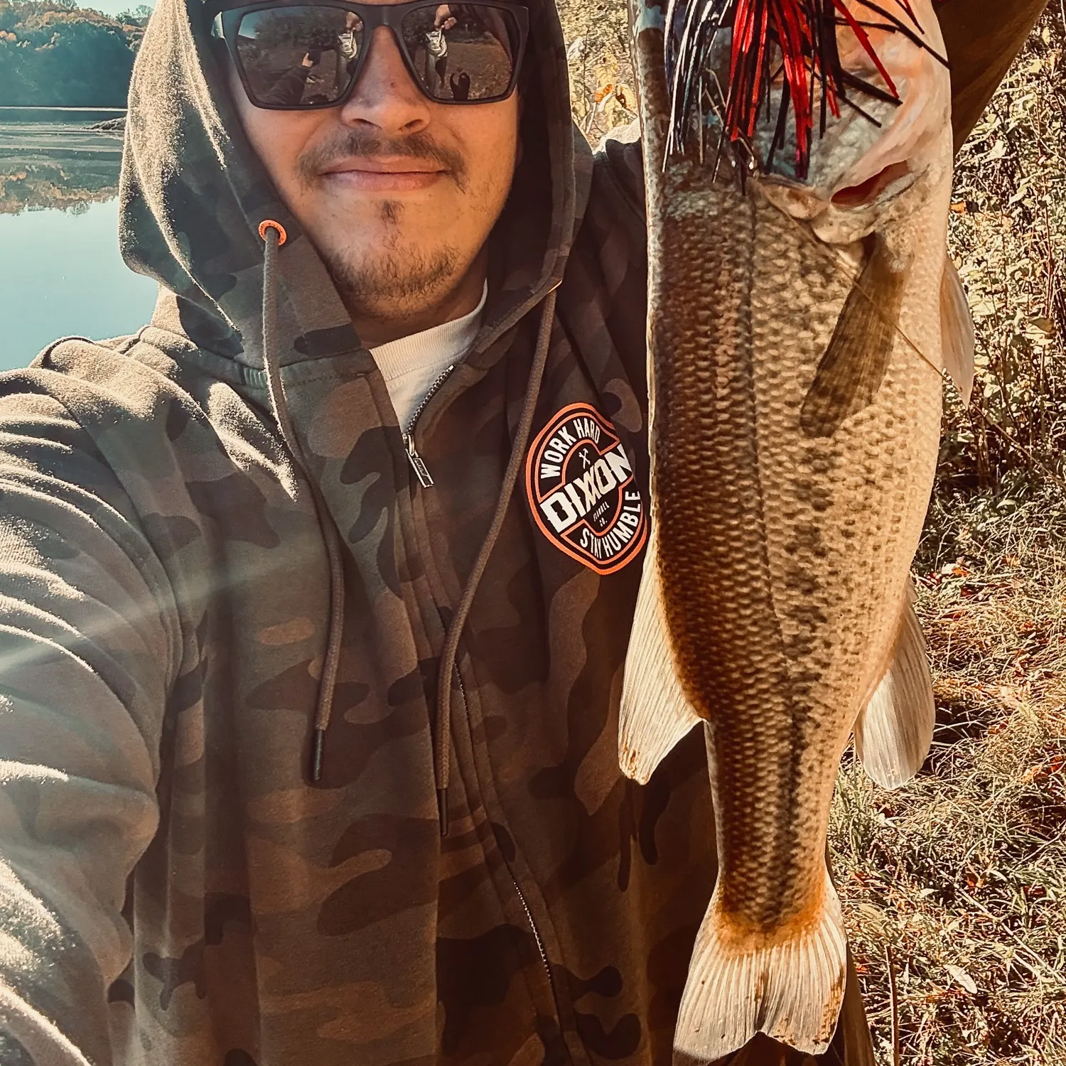 Largemouth bass caught on Fishbrain
