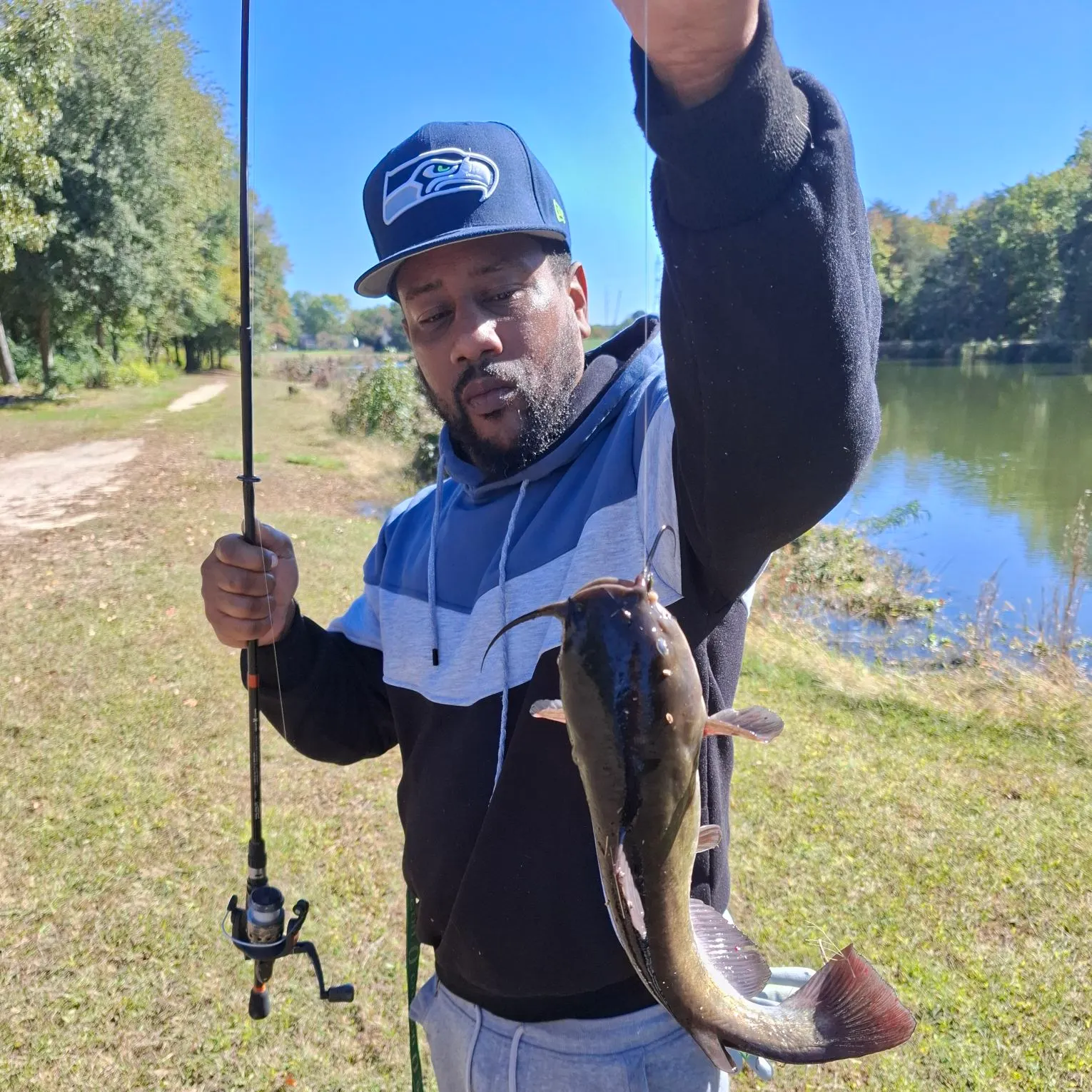Black bullhead caught on Fishbrain