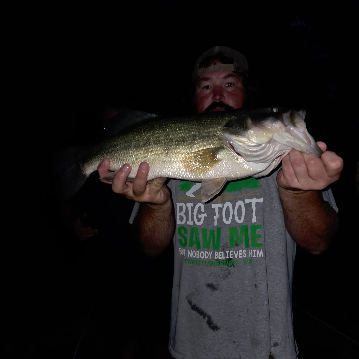 Largemouth bass caught on Fishbrain
