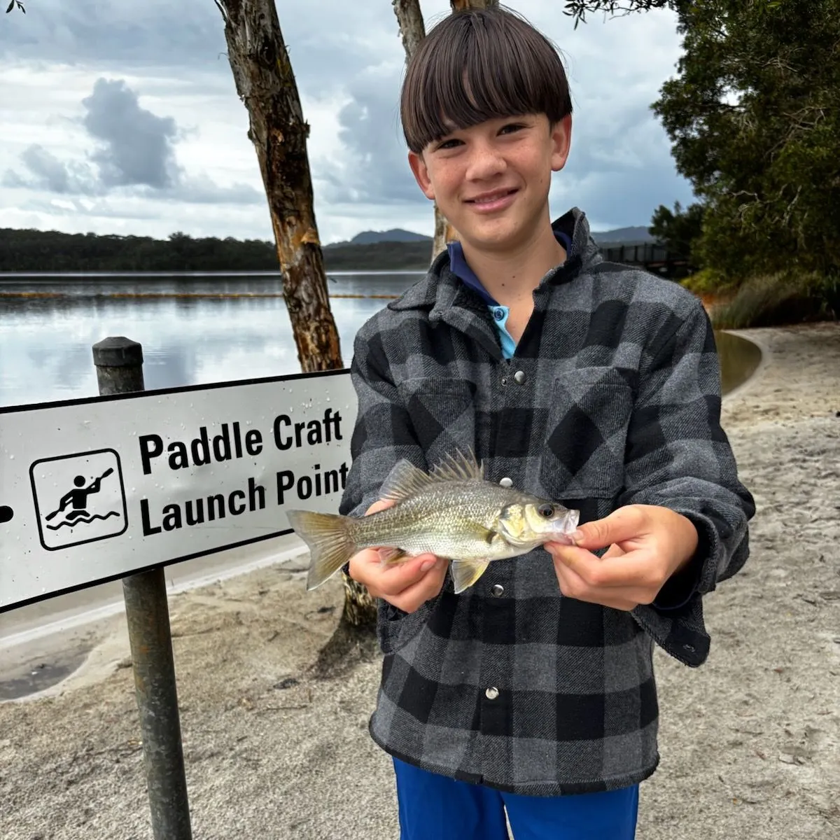 Australian bass caught on Fishbrain
