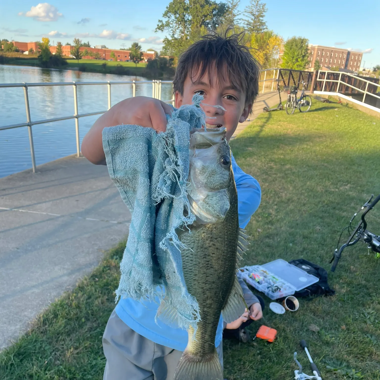 Largemouth bass caught on Fishbrain
