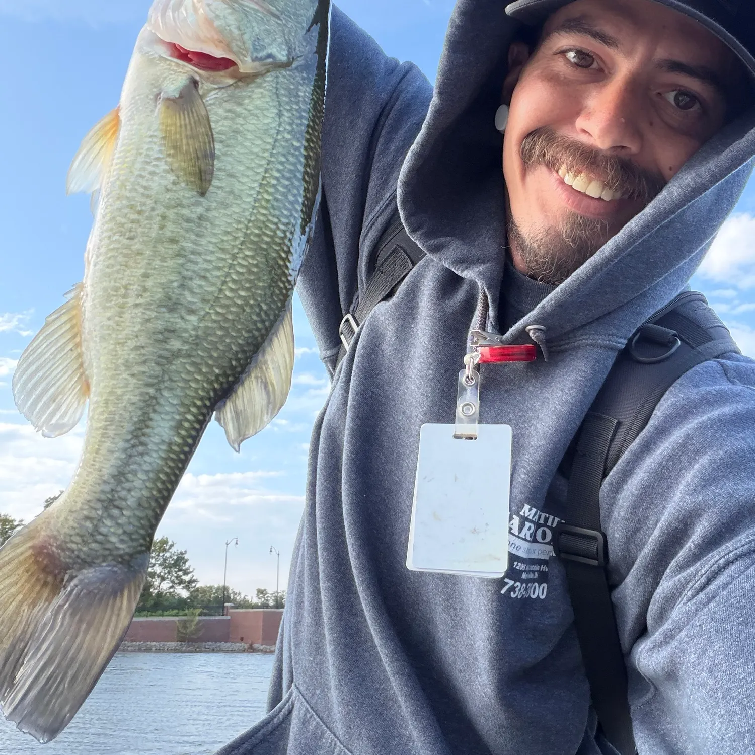 Largemouth bass caught on Fishbrain