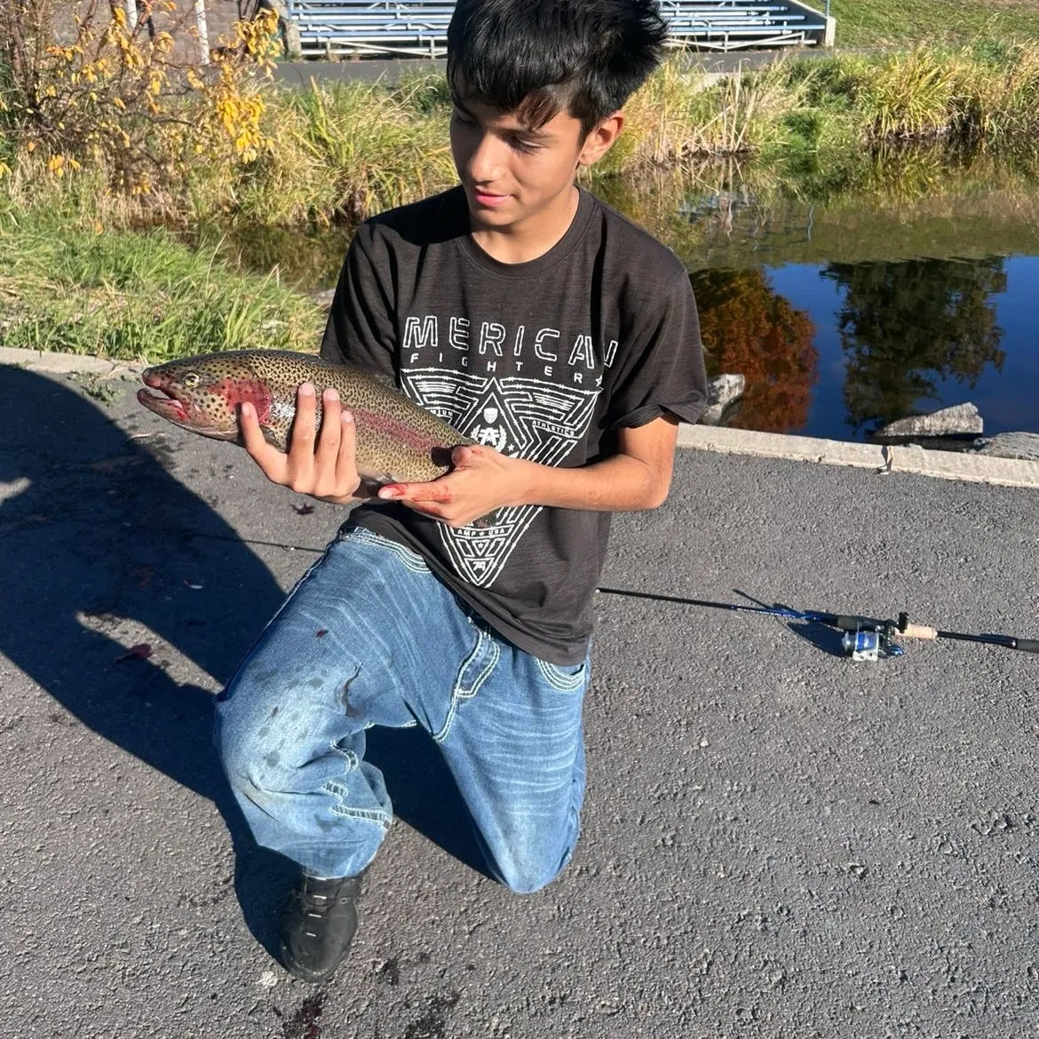 Rainbow trout caught on Fishbrain