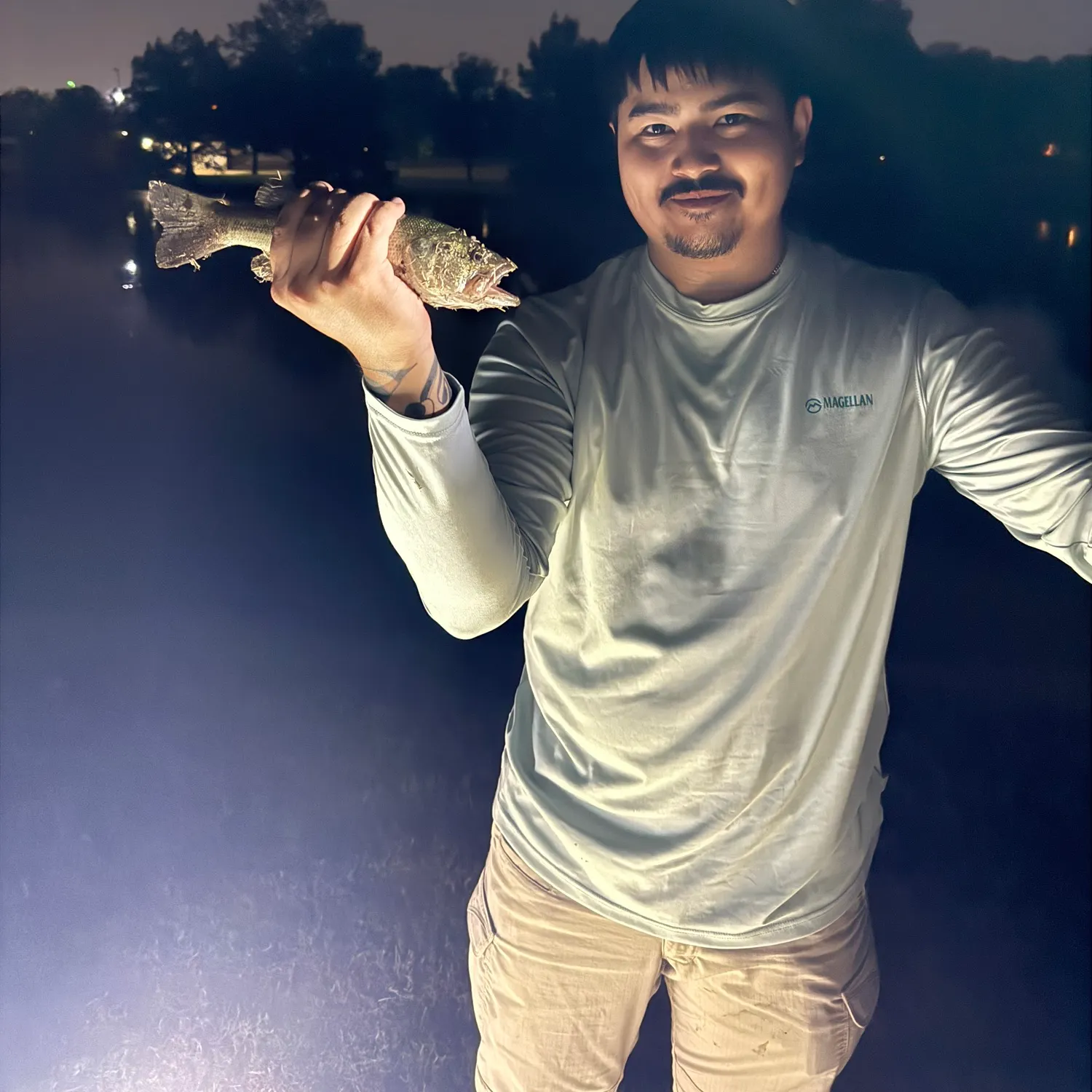 Largemouth bass caught on Fishbrain