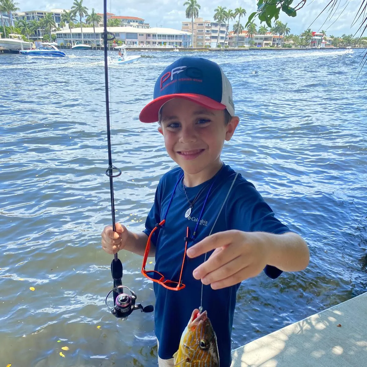 Bluestriped grunt caught on Fishbrain