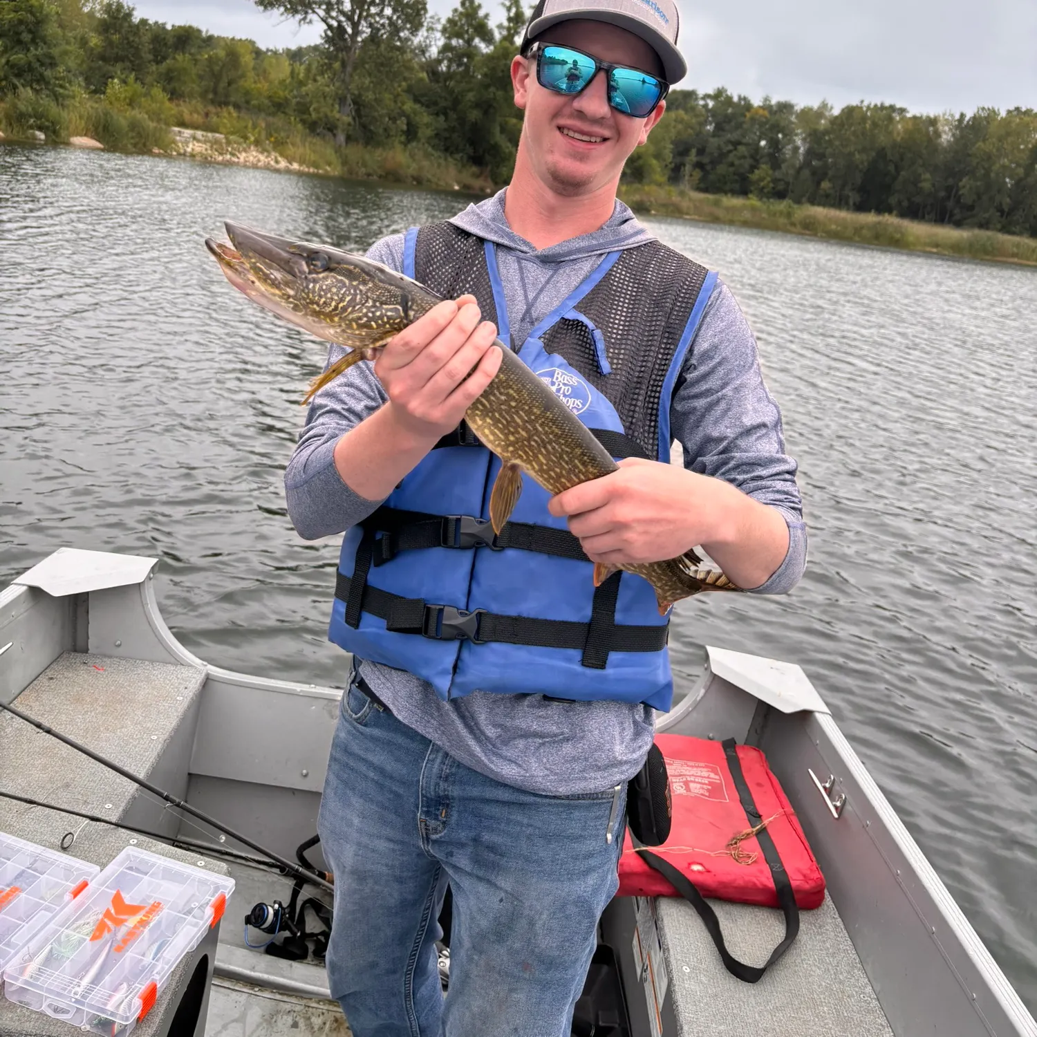 Northern pike caught on Fishbrain