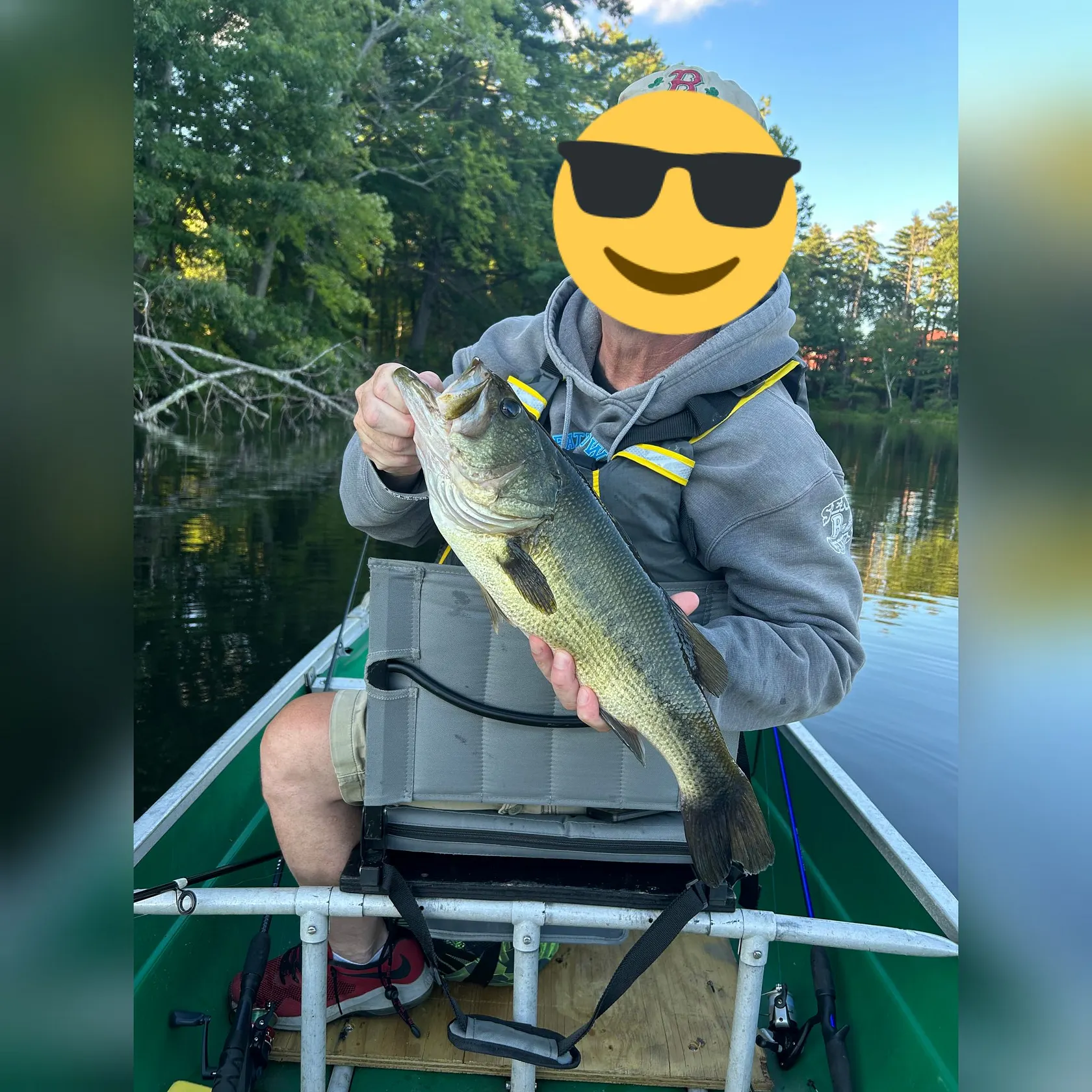 Largemouth bass caught on Fishbrain