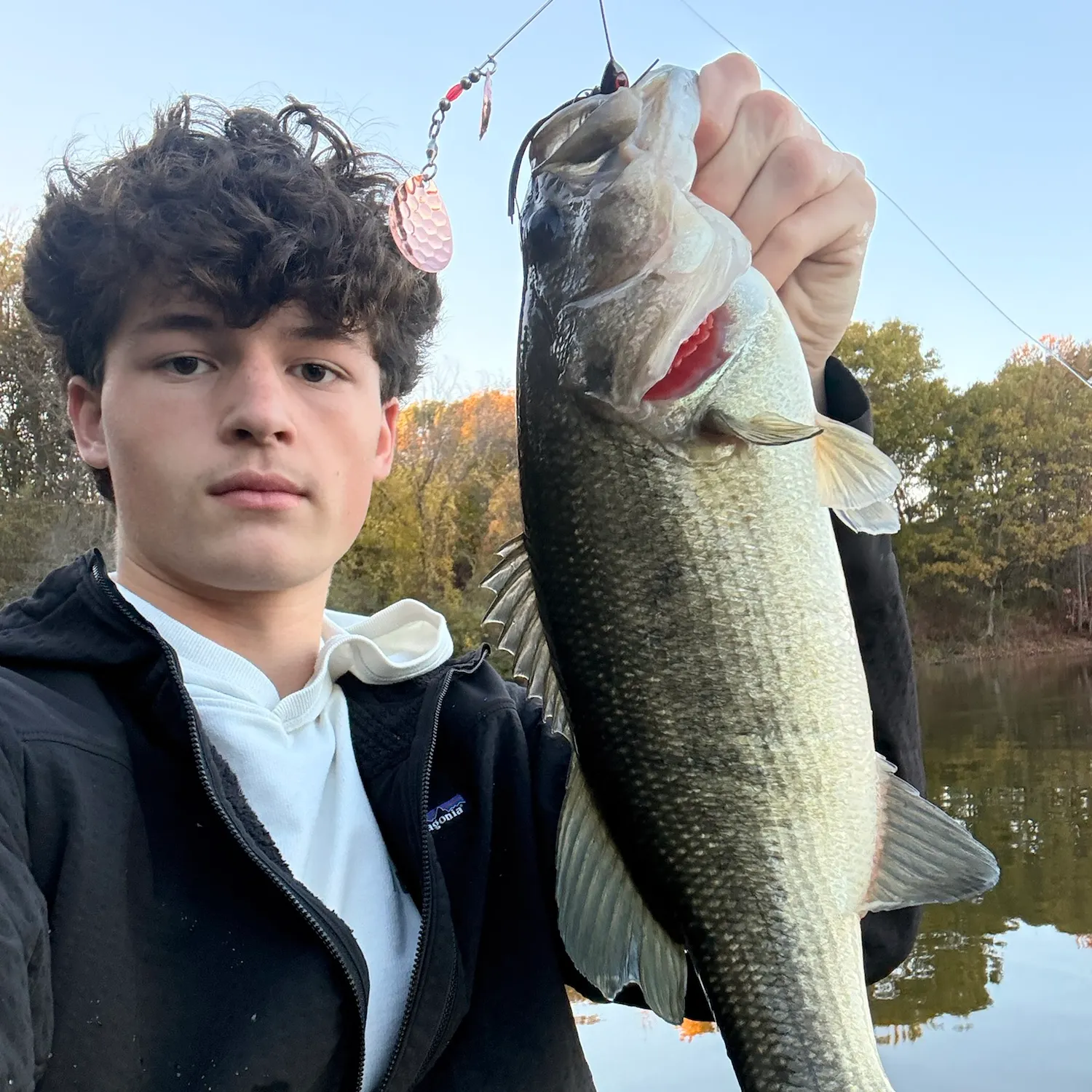 Largemouth bass caught on Fishbrain