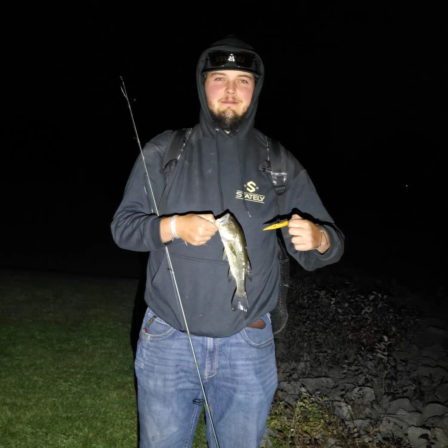 Largemouth bass caught on Fishbrain