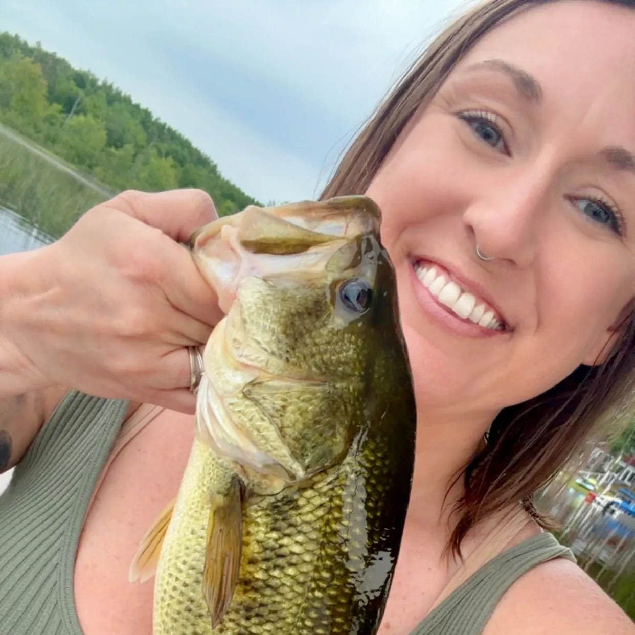 Largemouth bass caught on Fishbrain