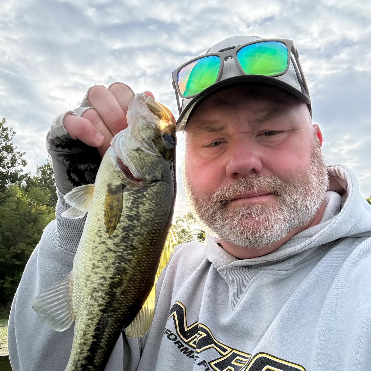 Largemouth bass caught on Fishbrain