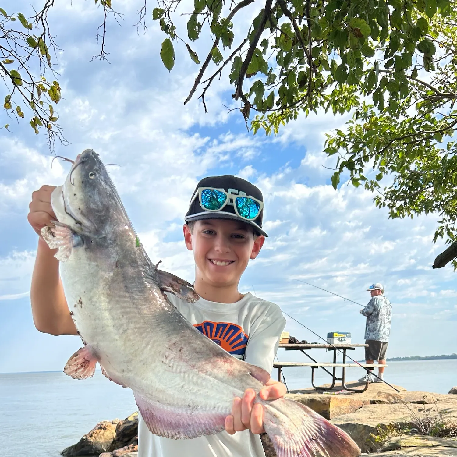 Blue catfish caught on Fishbrain