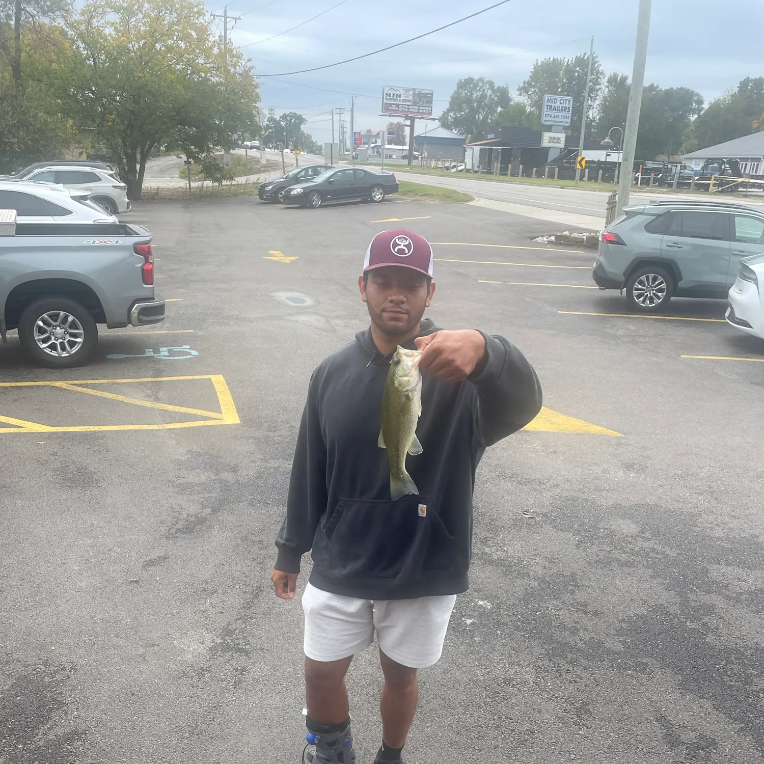 Largemouth bass caught on Fishbrain