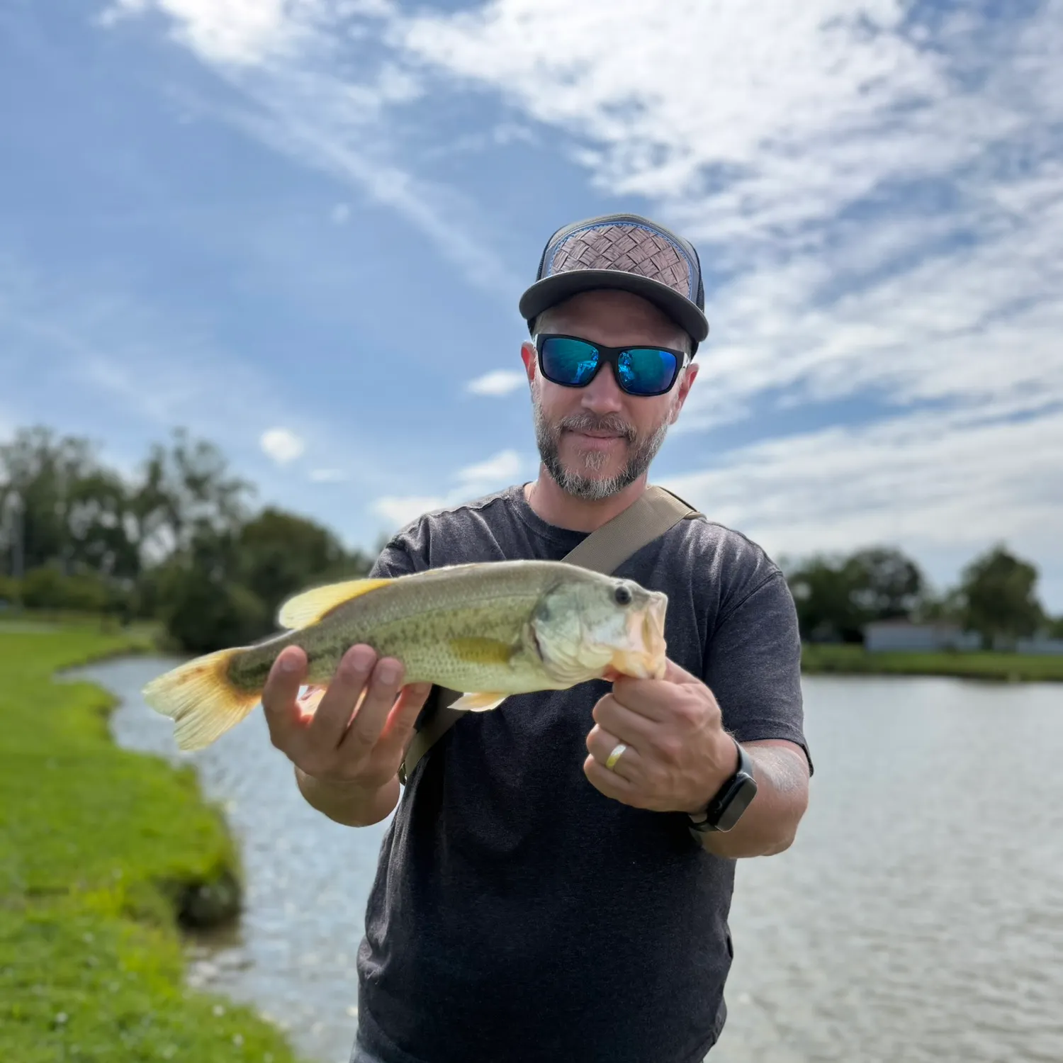 Largemouth bass caught on Fishbrain