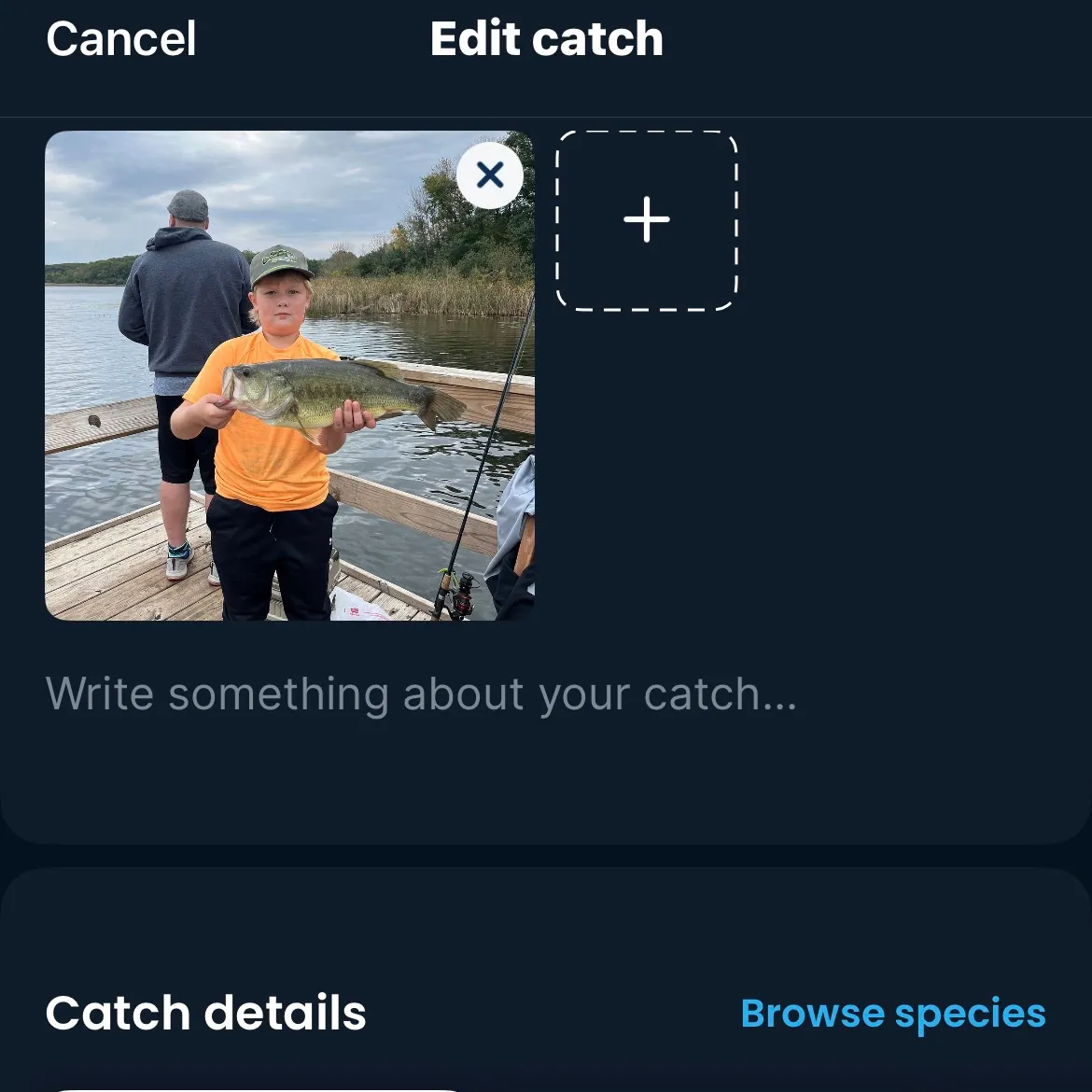 recently logged catches