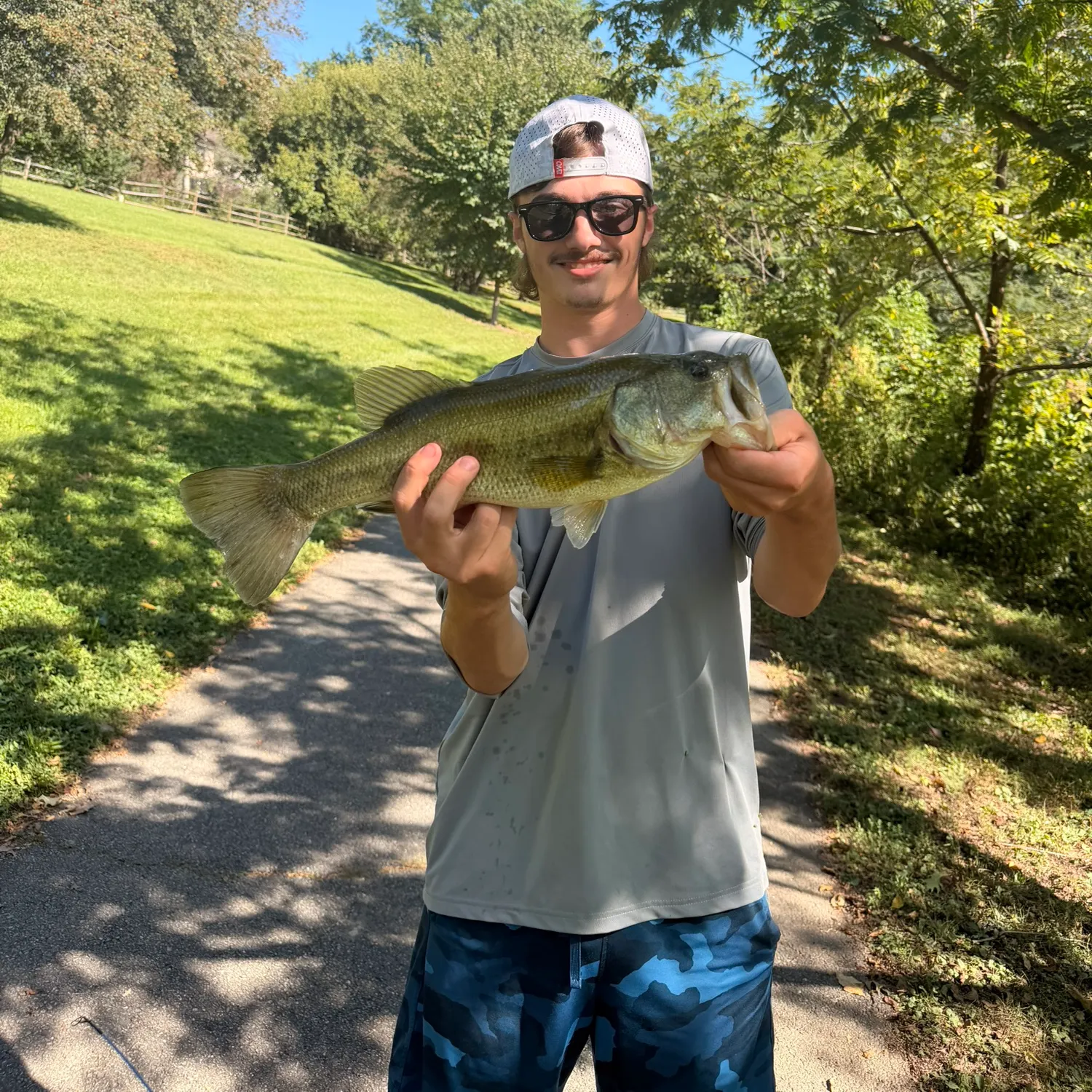 Largemouth bass caught on Fishbrain