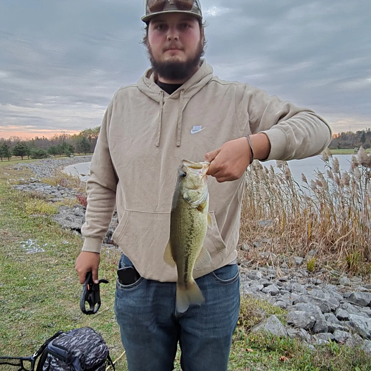 Largemouth bass caught on Fishbrain