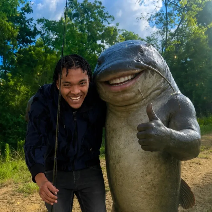 Channel catfish caught on Fishbrain